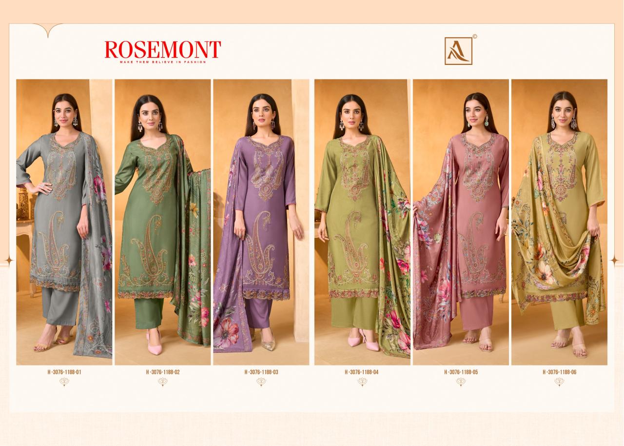 Alok Rosemont catalog ladies dress material wholesale market in surat