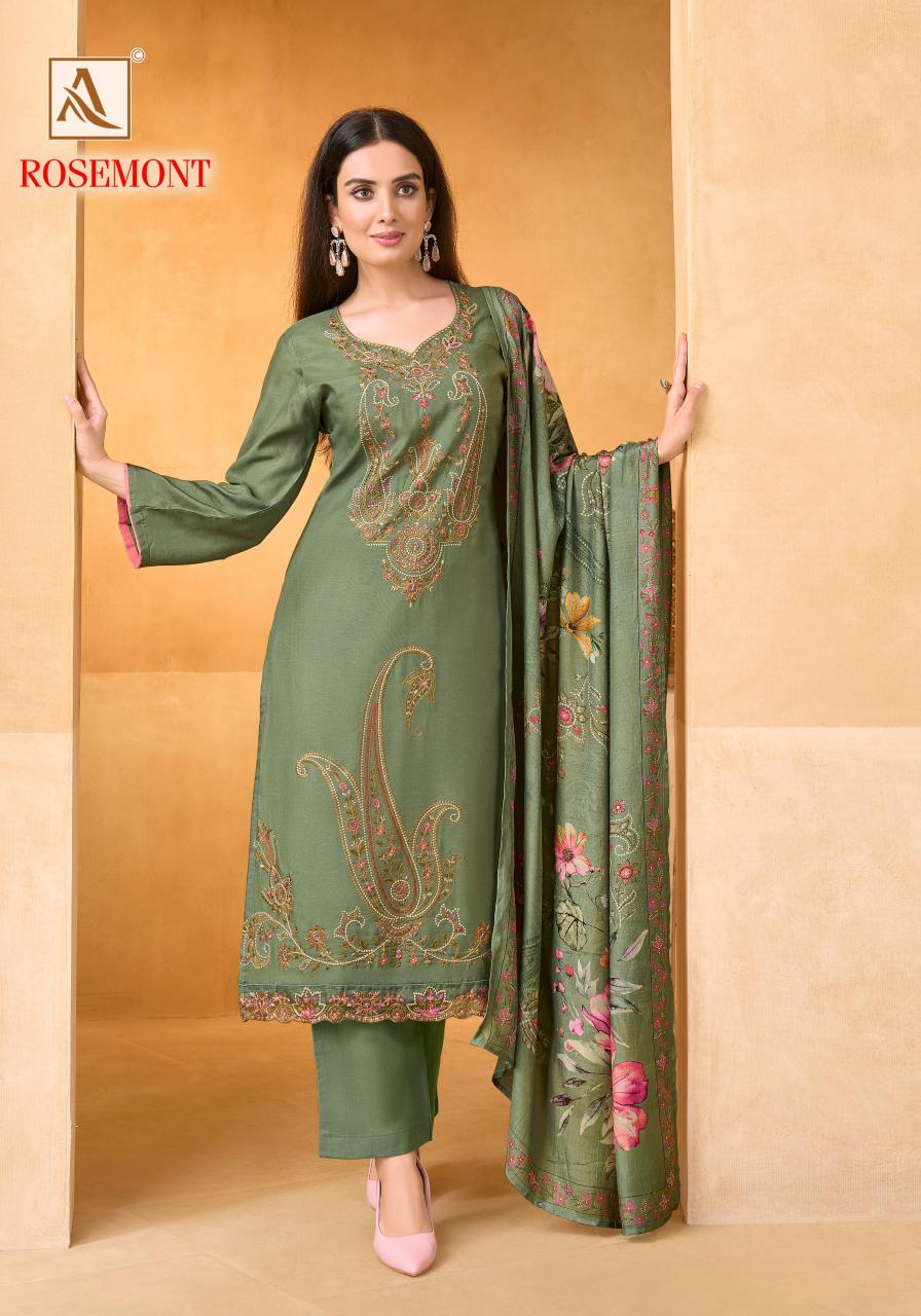 Alok Rosemont catalog ladies dress material wholesale market in surat