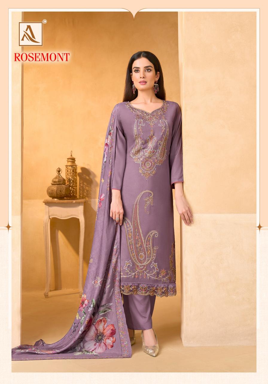 Alok Rosemont catalog ladies dress material wholesale market in surat