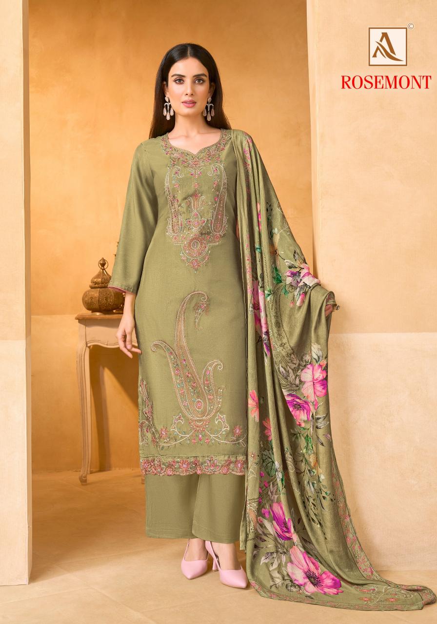 Alok Rosemont catalog ladies dress material wholesale market in surat