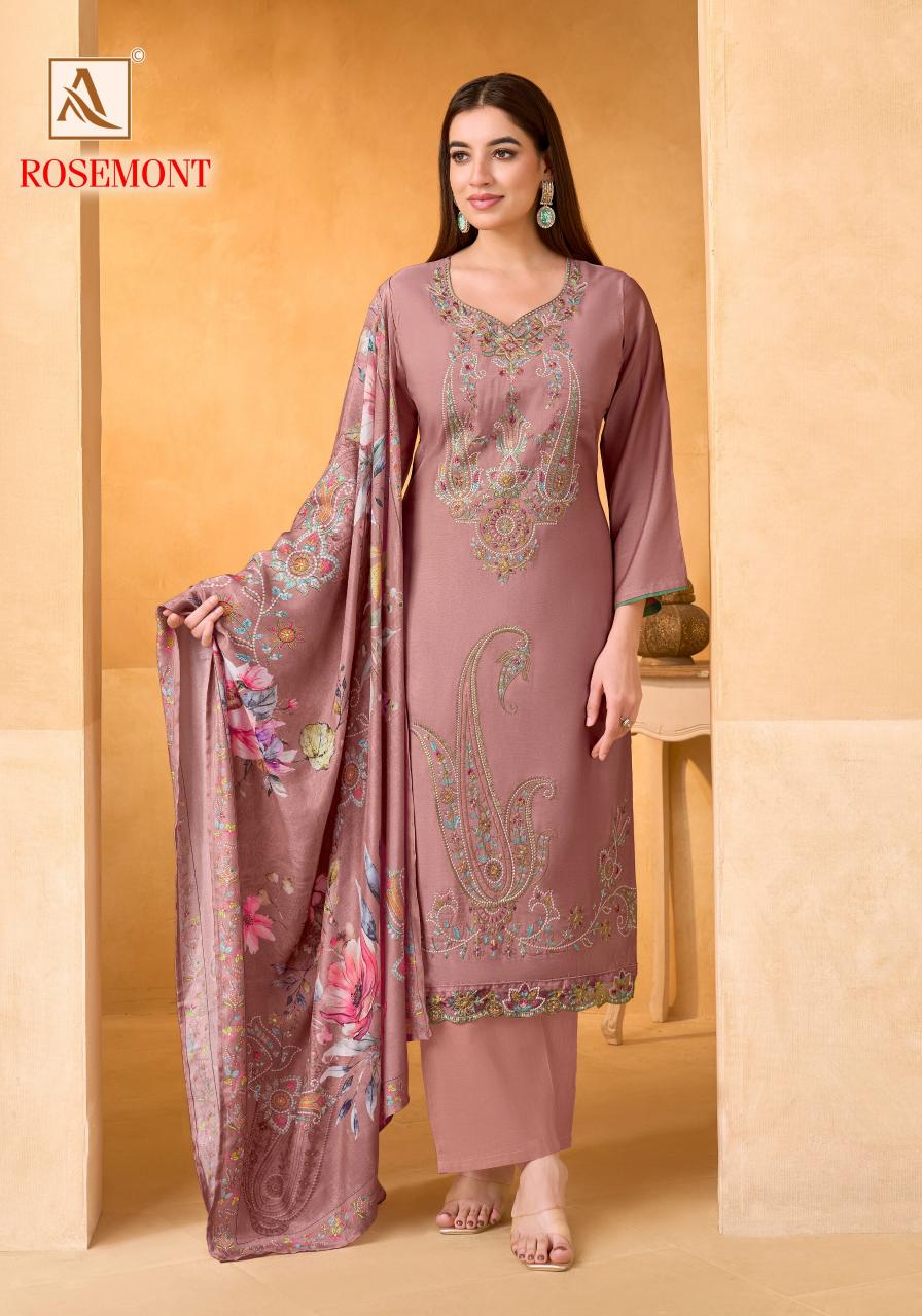 Alok Rosemont catalog ladies dress material wholesale market in surat