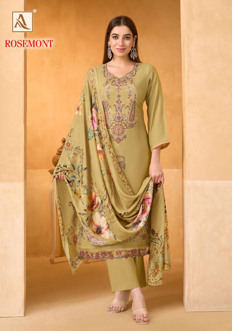Alok Rosemont catalog ladies dress material wholesale market in surat