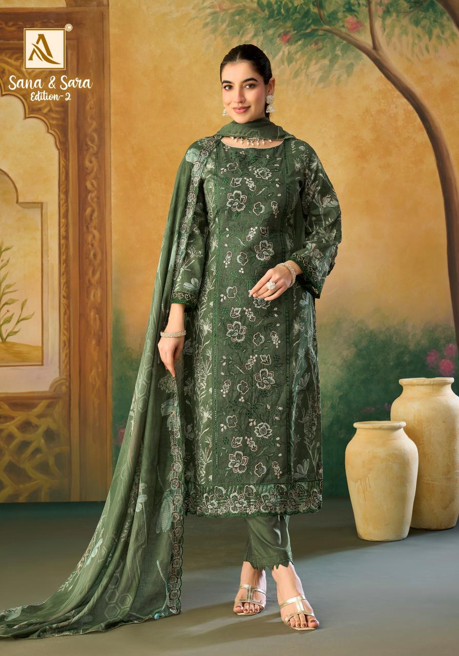 Alok Sana & Sara vol 2 catalog cheapest dress material wholesaler in surat