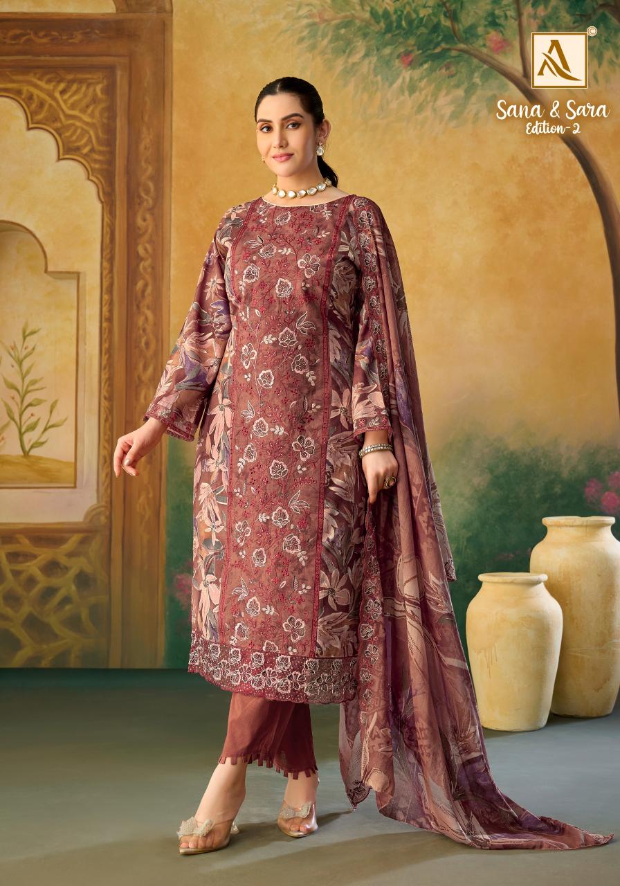 Alok Sana & Sara vol 2 catalog cheapest dress material wholesaler in surat