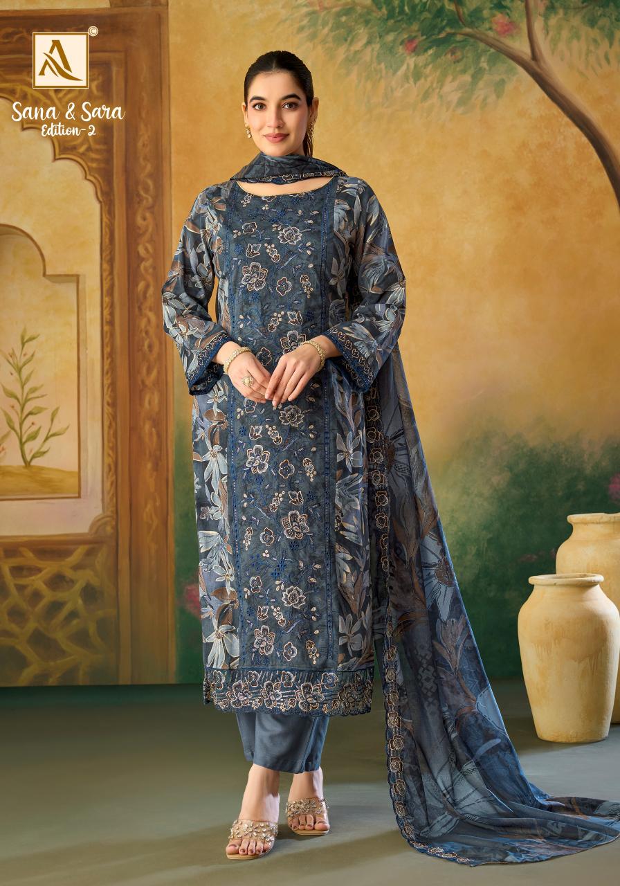 Alok Sana & Sara vol 2 catalog cheapest dress material wholesaler in surat