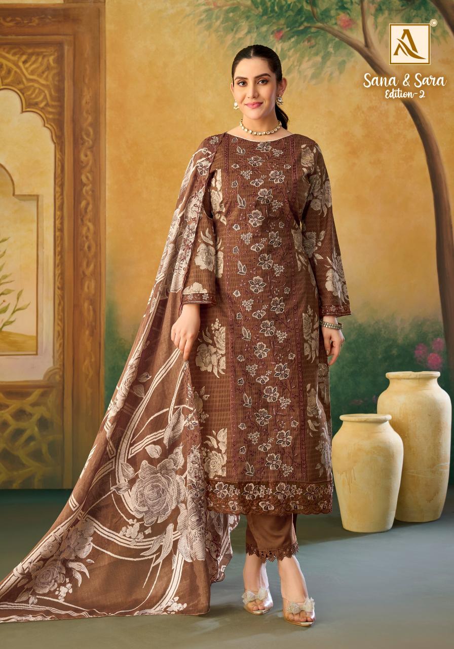 Alok Sana & Sara vol 2 catalog cheapest dress material wholesaler in surat