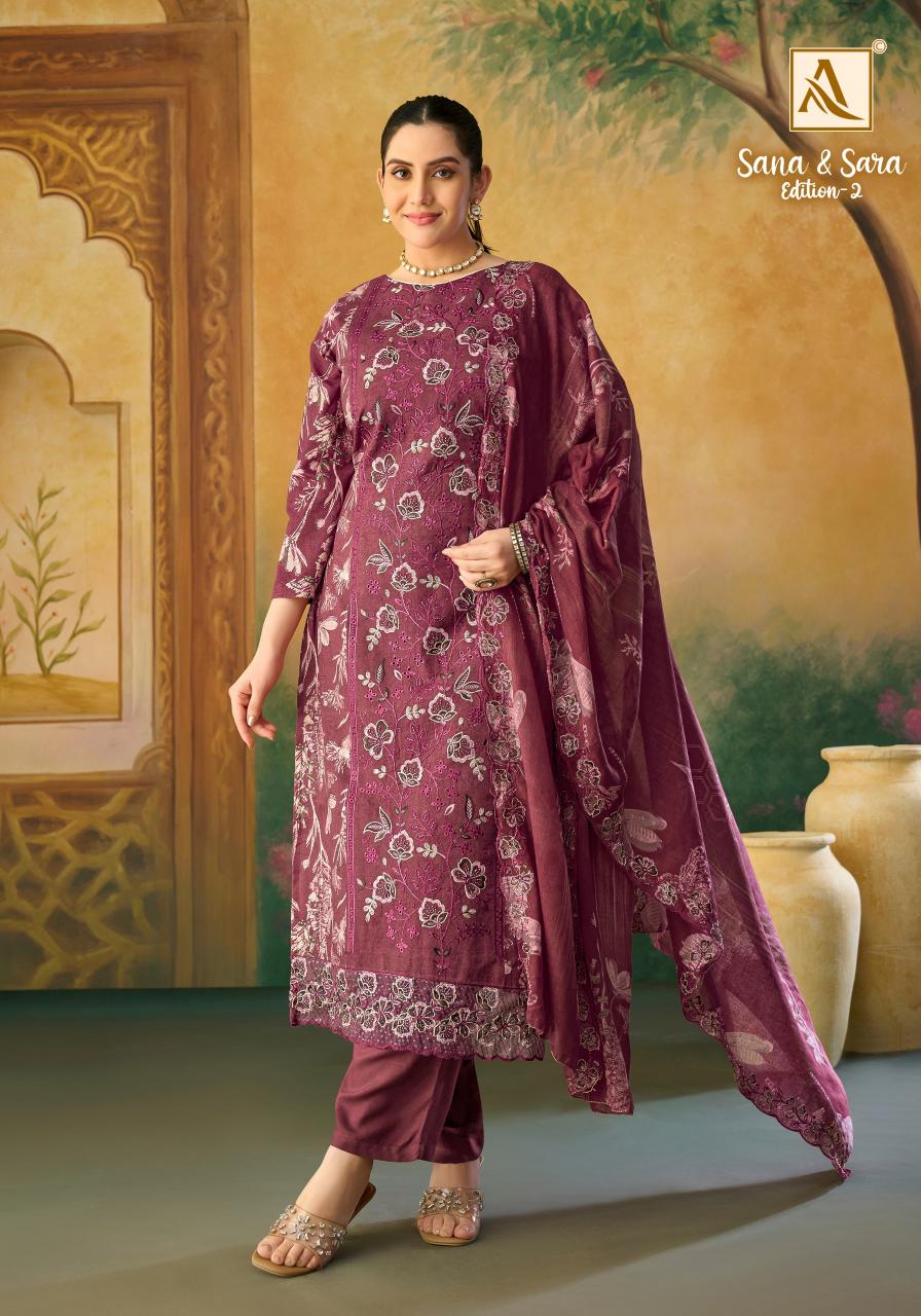 Alok Sana & Sara vol 2 catalog cheapest dress material wholesaler in surat