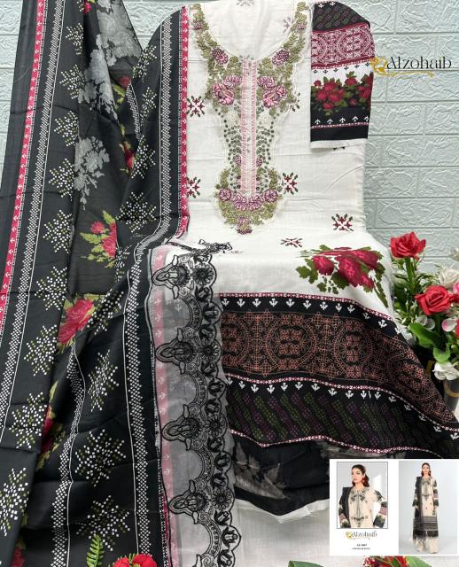 Alzohaib Az Anisa Vol 2 catalog Cotton Dupatta pakistani and indian suits wholesale