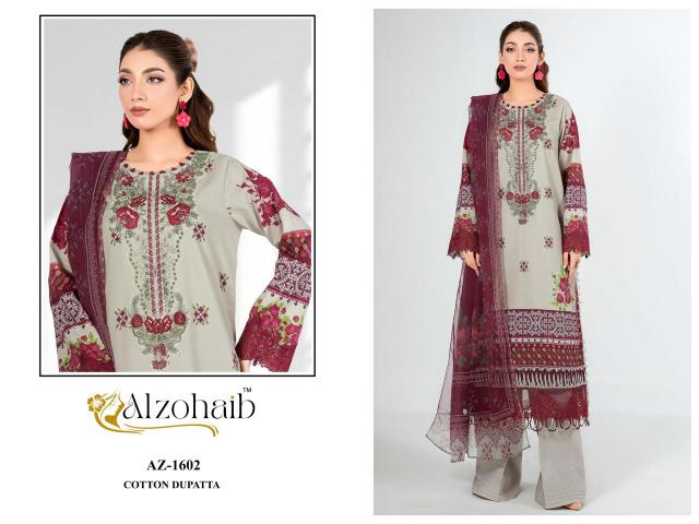 Alzohaib Az Anisa Vol 2 catalog Cotton Dupatta pakistani and indian suits wholesale