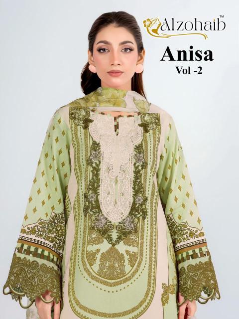 Alzohaib Az Anisa Vol 2 catalog Cotton Dupatta pakistani and indian suits wholesale
