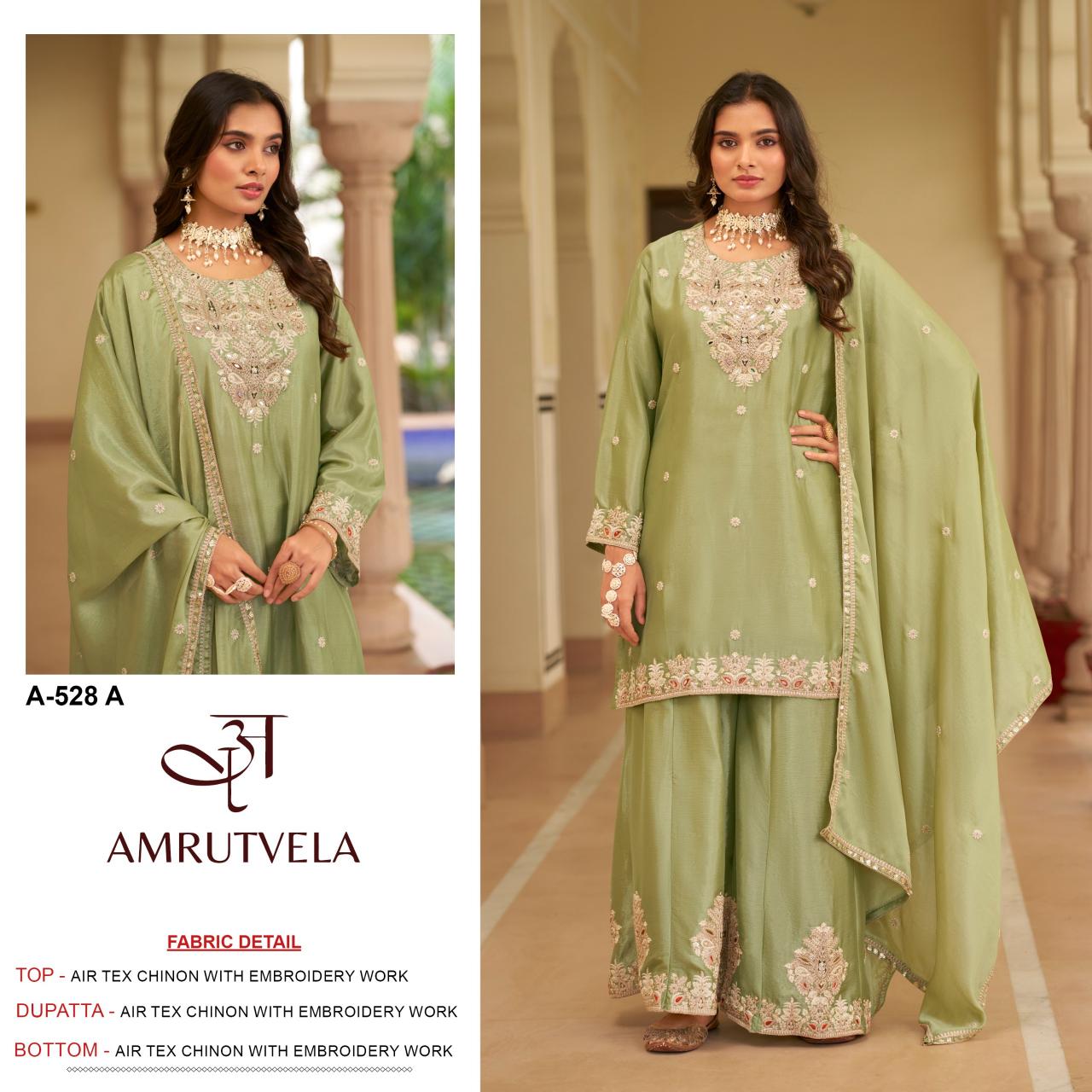 Amrutvela A528 Catalog pakistani suit wholesale market