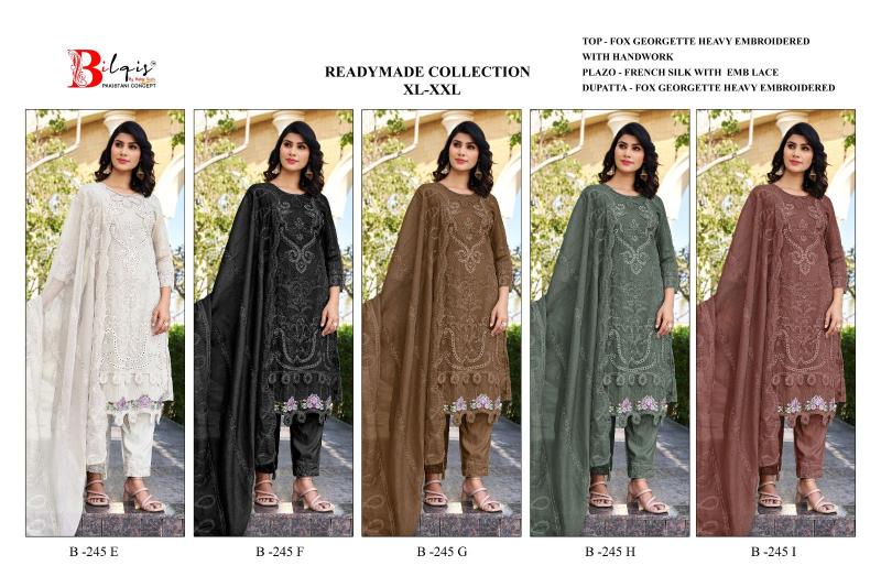 Bilqis B 245 E TO I catalog pakistani suits wholesalers in mumbai