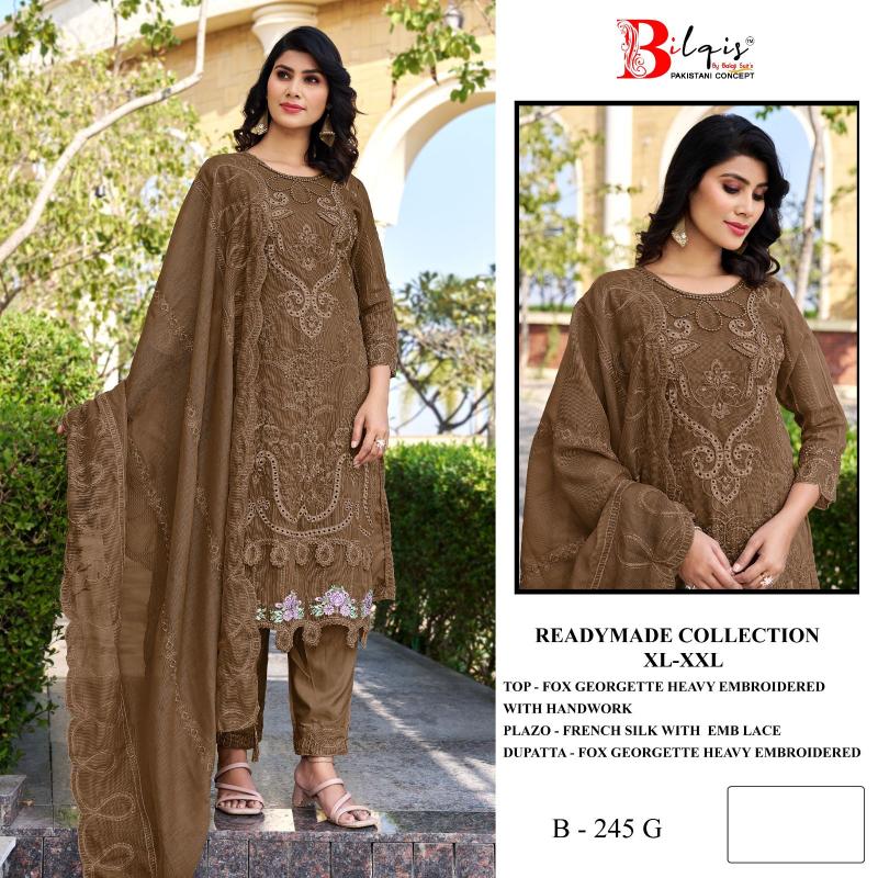 Bilqis B 245 E TO I catalog pakistani suits wholesalers in mumbai
