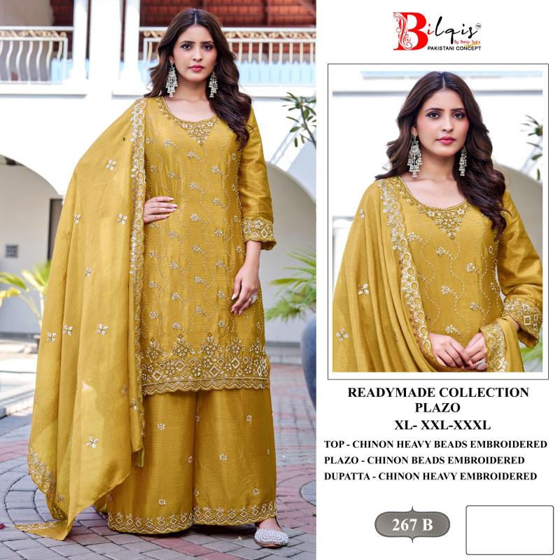 Bilqis B 267 A TO D catalog pakistani suits wholesale in kolkata
