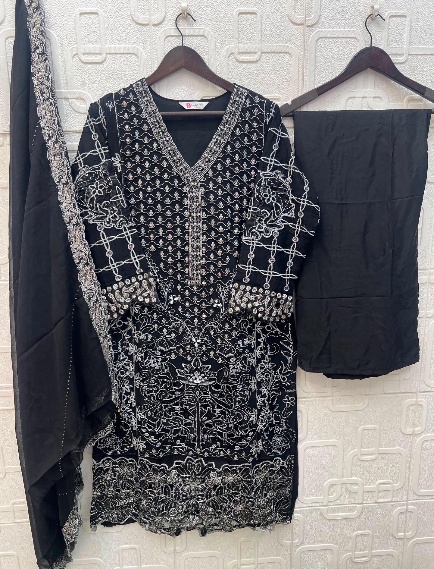 Bilqis B 285 A TO D catalog pakistani designer salwar kameez