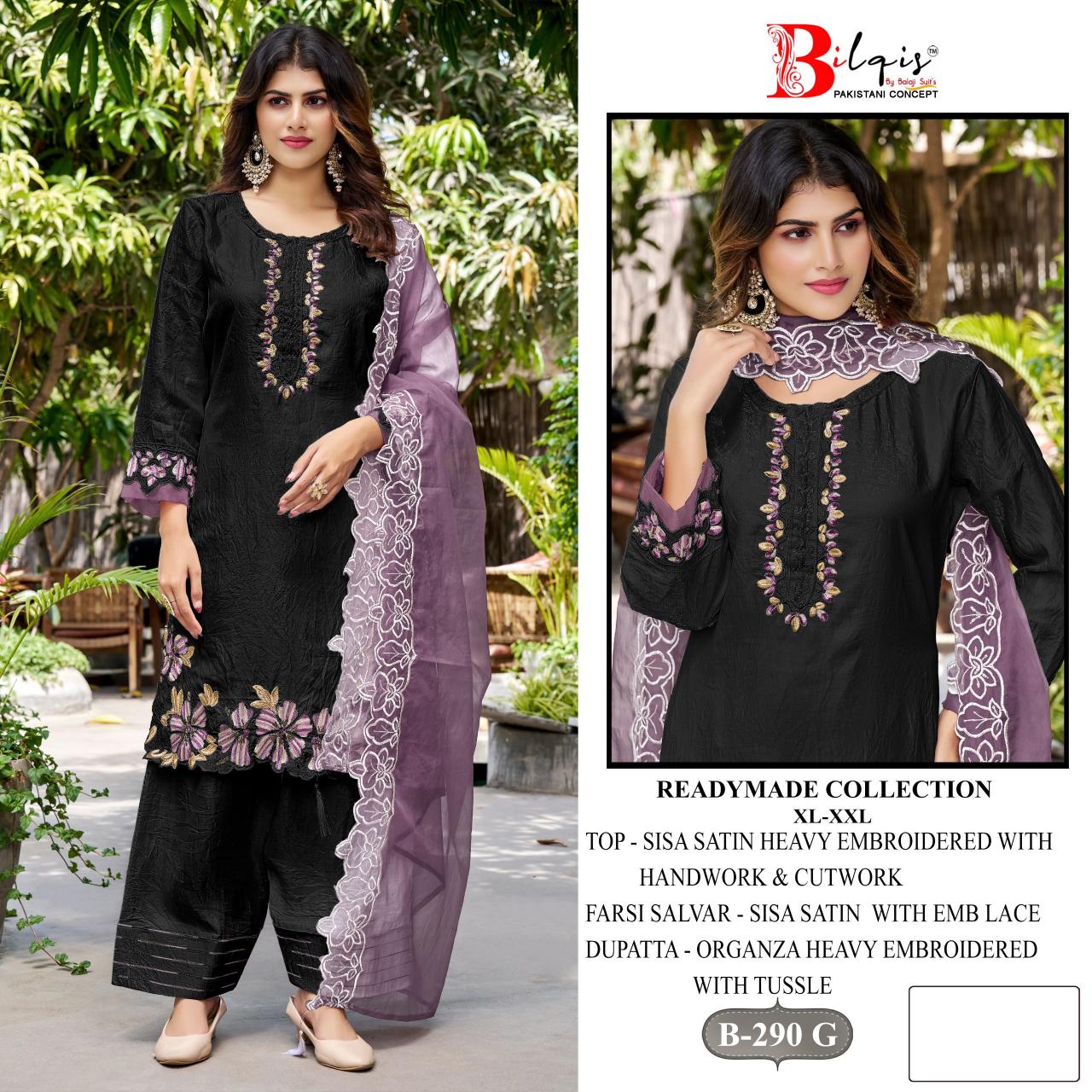 Bilqis B 290 E TO H catalog pakistani suits online india wholesale