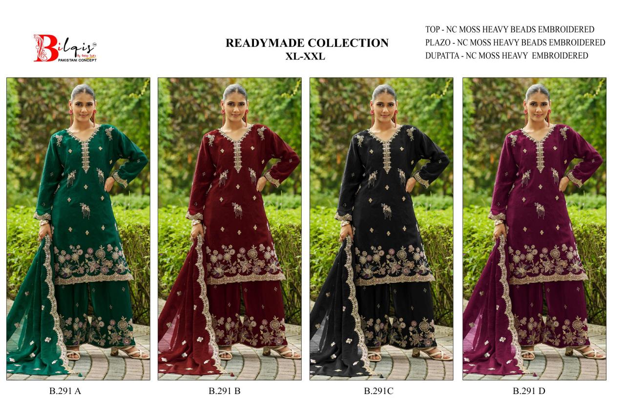 Bilqis B 291 A TO D catalog wholesale pakistani salwar suits
