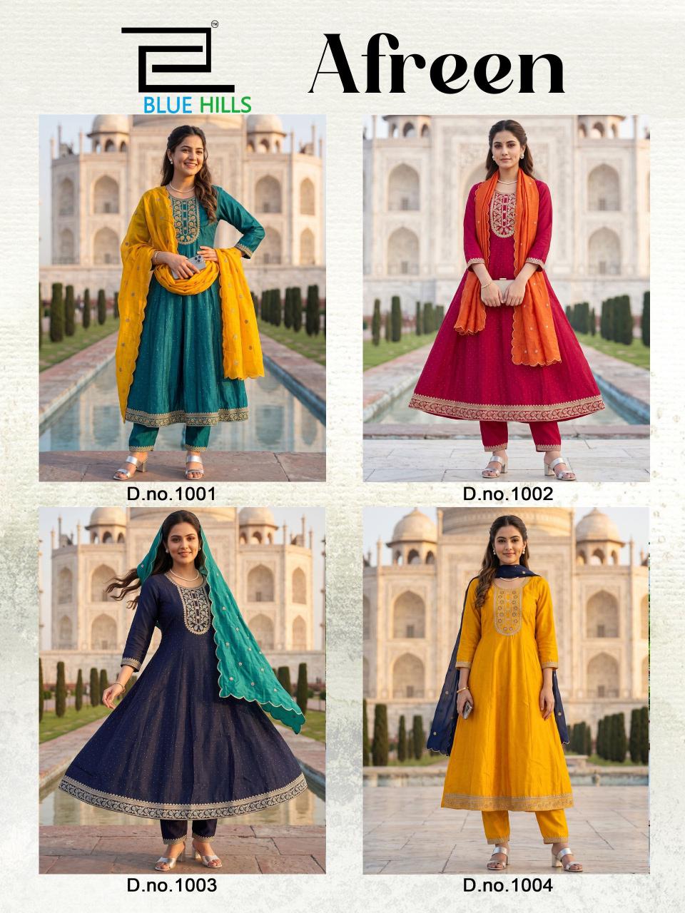 Blue Hills Afreen catalog kurtis at wholesale rate