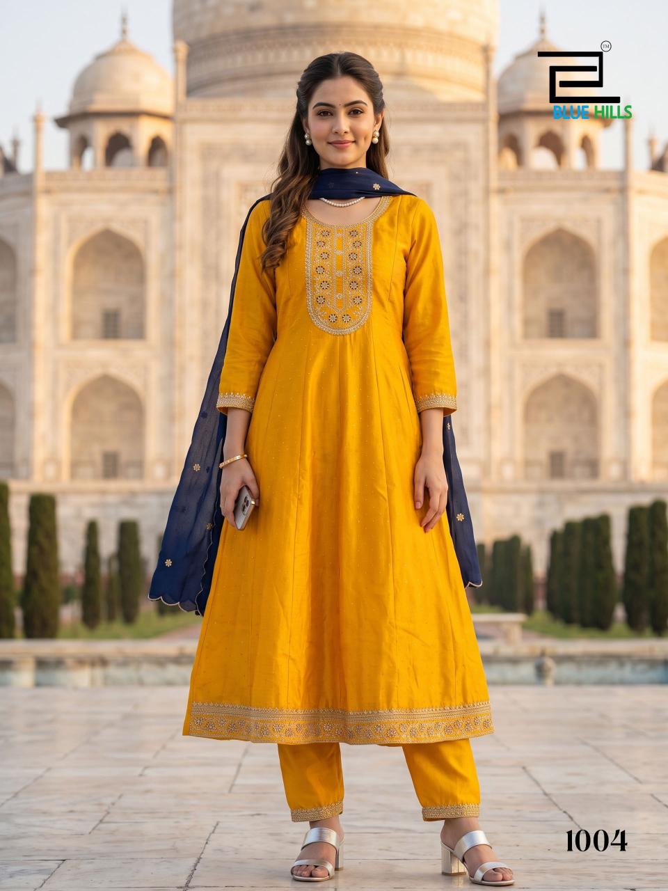 Blue Hills Afreen catalog kurtis at wholesale rate