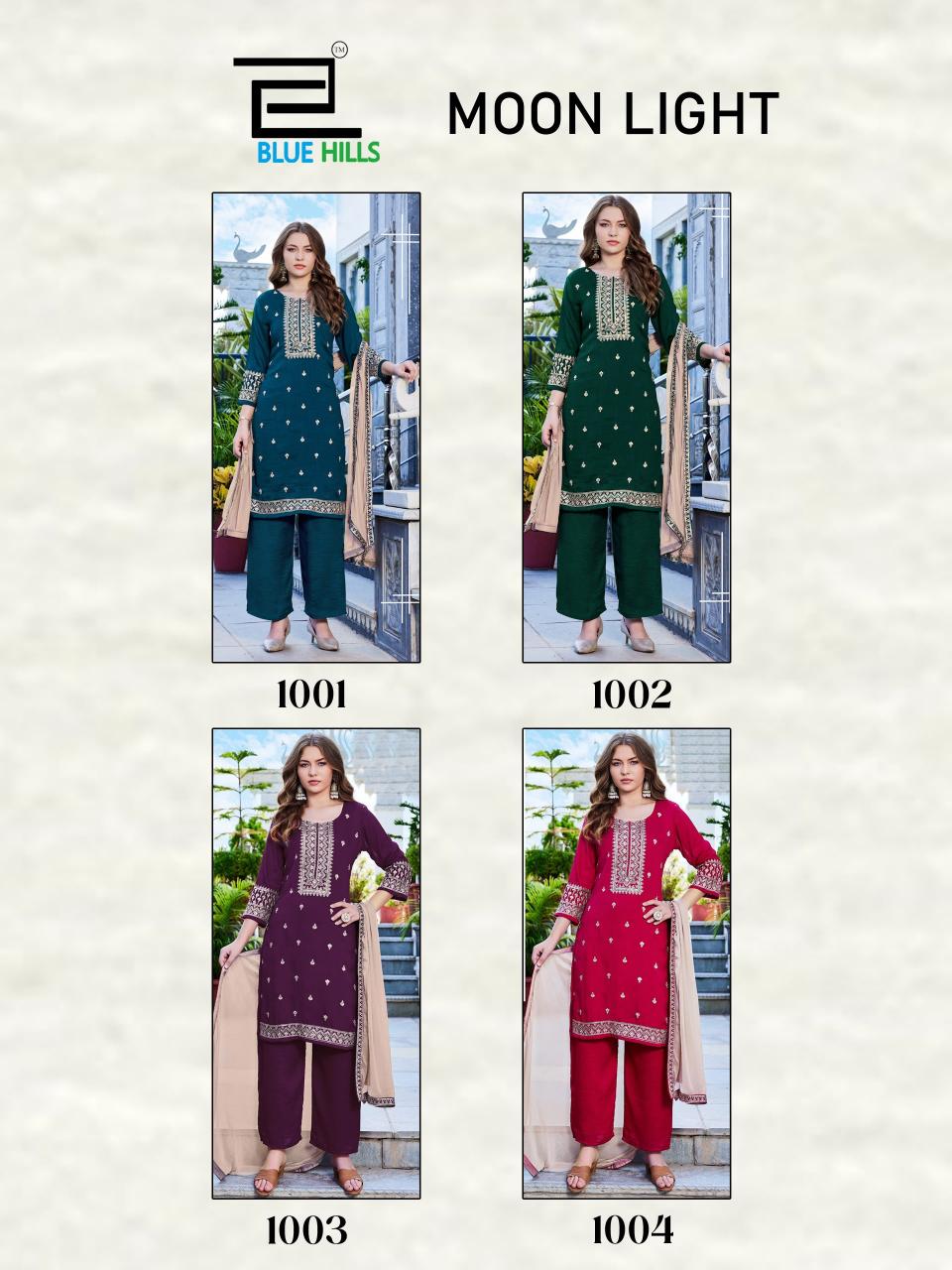 Blue Hills Moon Light catalog trendy kurti wholesale suppliers in mumbai