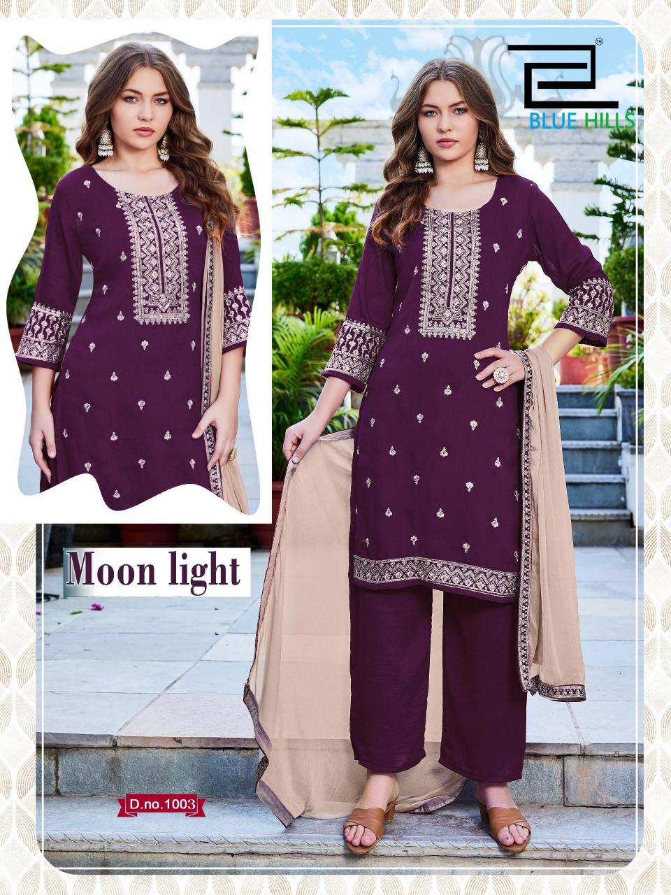 Blue Hills Moon Light catalog trendy kurti wholesale suppliers in mumbai