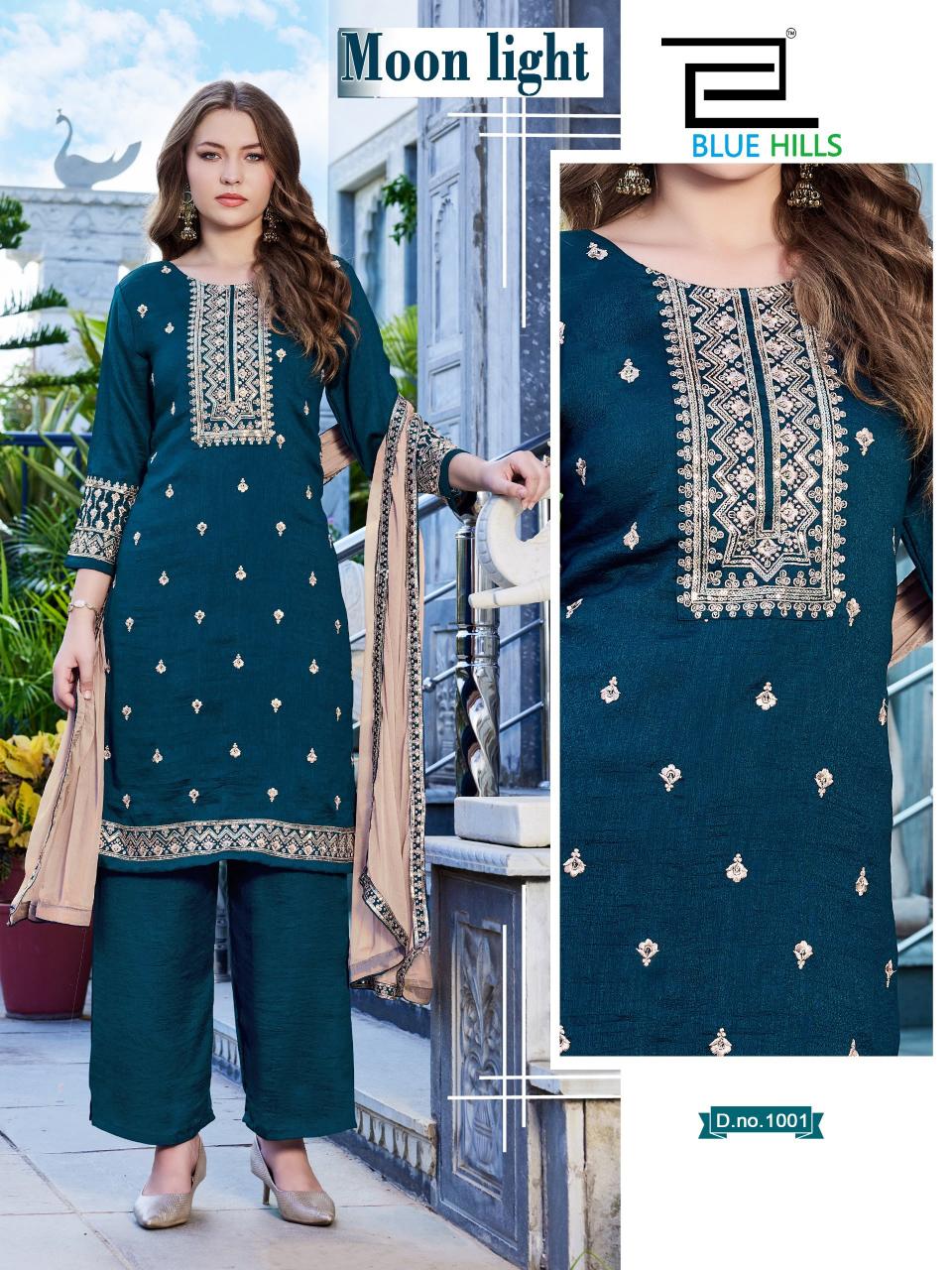 Blue Hills Moon Light catalog trendy kurti wholesale suppliers in mumbai
