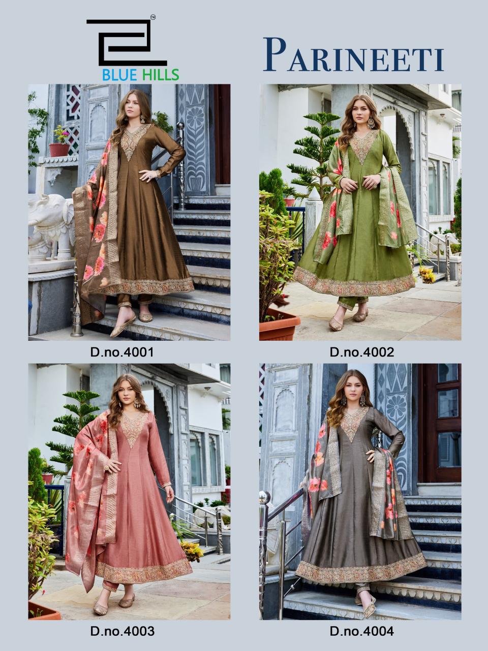 Blue Hills Parineeti catalog designer kurtis wholesale in chennai