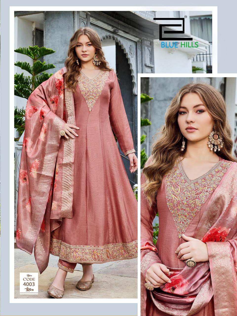 Blue Hills Parineeti catalog designer kurtis wholesale in chennai