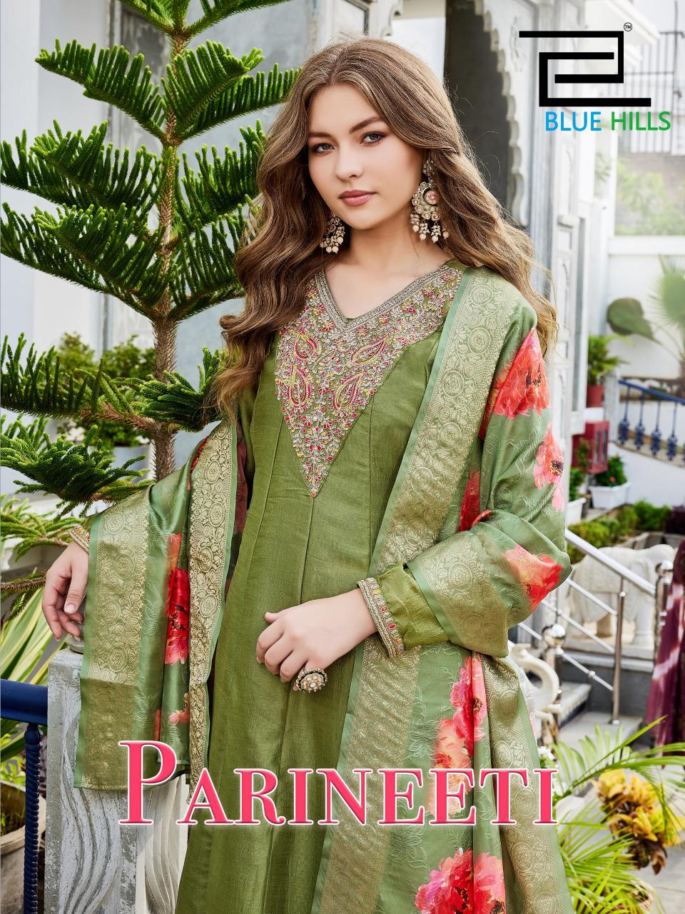 Blue Hills Parineeti catalog designer kurtis wholesale in chennai