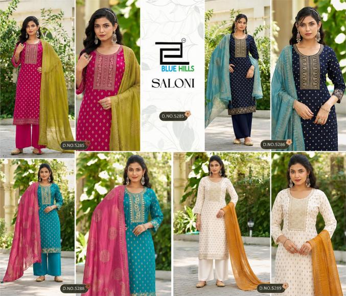Blue Hills Saloni Nx catalog designer kurtis wholesale online