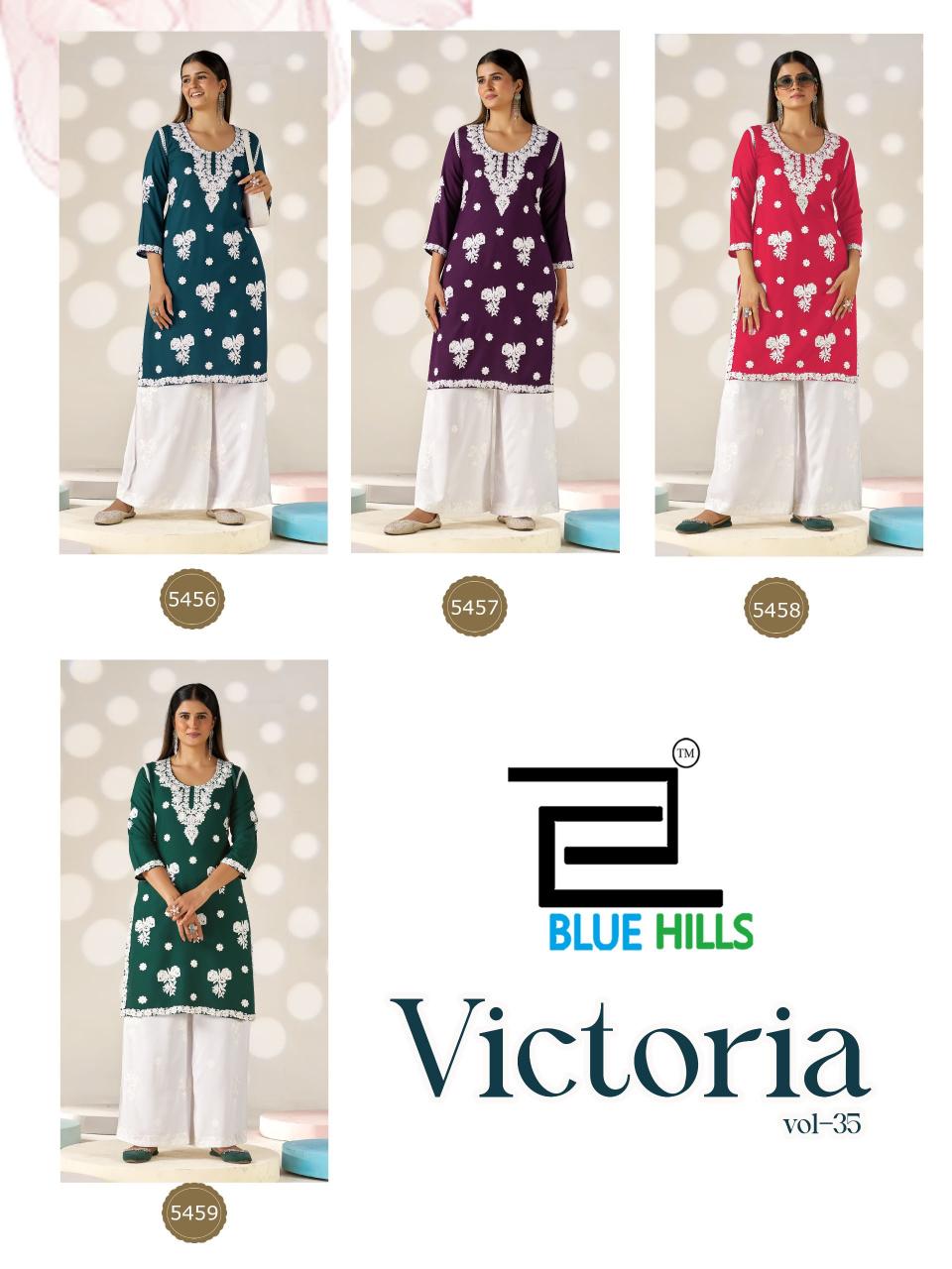 Blue Hills Victoria Vol 35 Catalog kolkata kurtis at wholesale cheap price