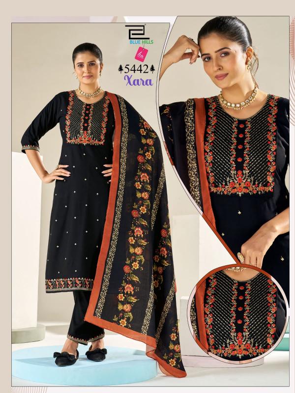 Blue Hills Xara catalog rayon kurtis wholesale shop in pune
