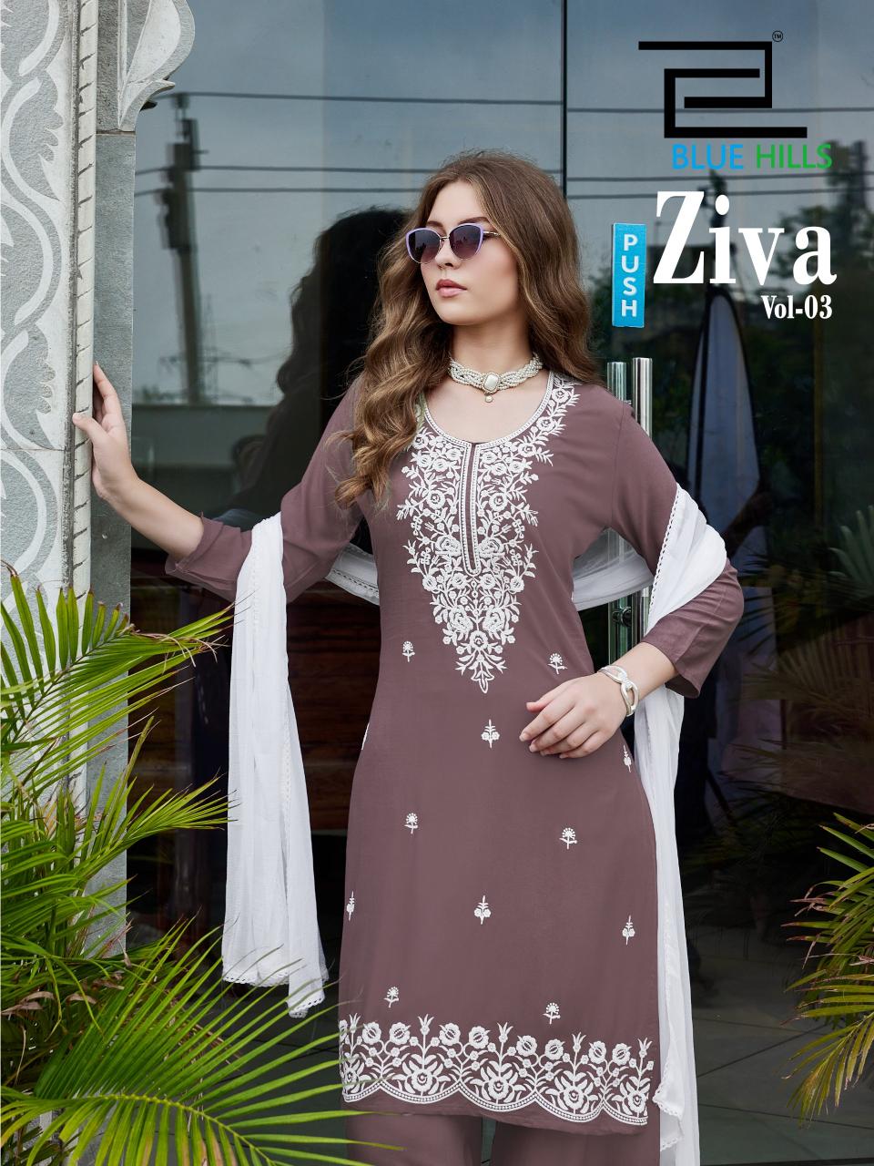 Blue Hills Ziva Vol 3 catalog 5xl kurtis wholesale