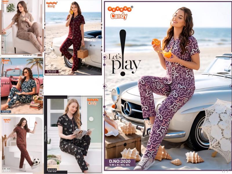 Candy 2020 catalog night dress wholesale