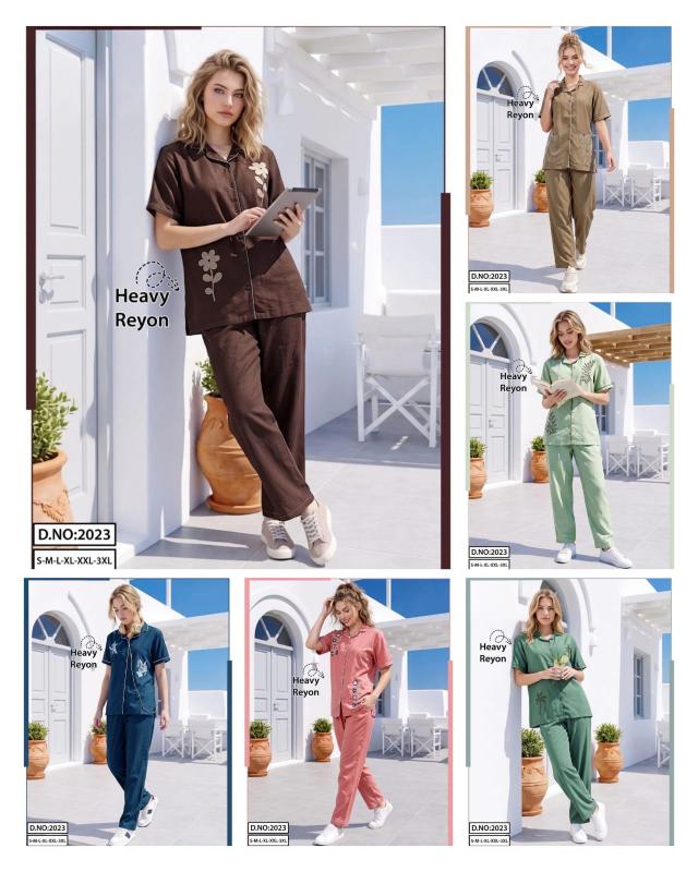Cozy Nest SSH 2023 catalog night dress wholesaler in india