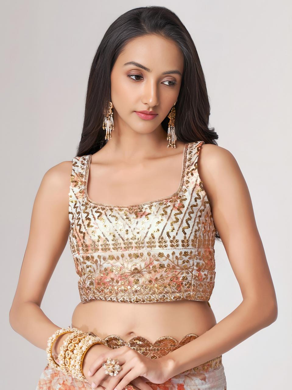 Dazira 1101 White catalog organza sarees wholesale online