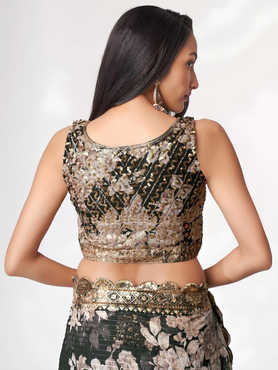 Dazira 1103 Black catalog pakistani saree wholesale