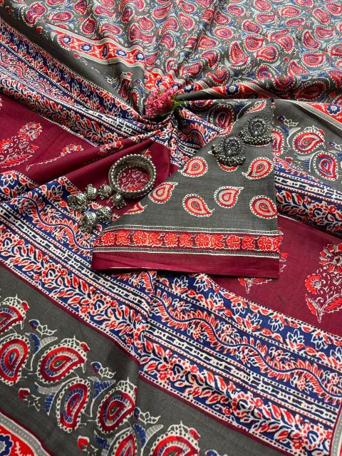 Dazira Ajrakh cotton vol 1 catalog wholesale saree shopping