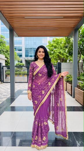 Dazira Georgette vol 34 catalog wholesale saree market in maharashtra
