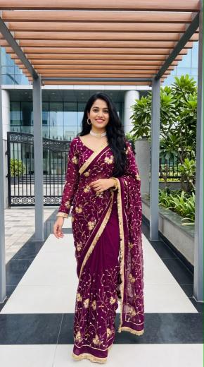 Dazira Georgette vol 34 catalog wholesale saree market in maharashtra