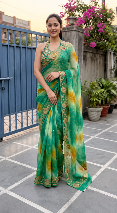 Dazira Georgette vol 35 catalog Georgette rajastani sarees