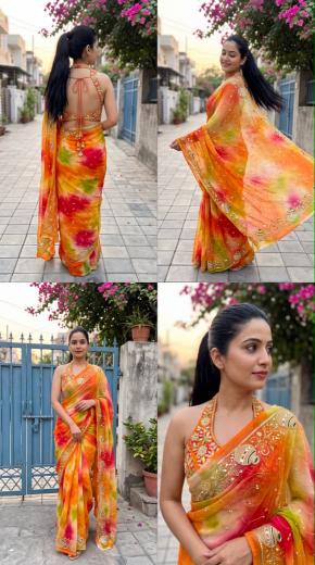 Dazira Georgette vol 35 catalog Georgette rajastani sarees