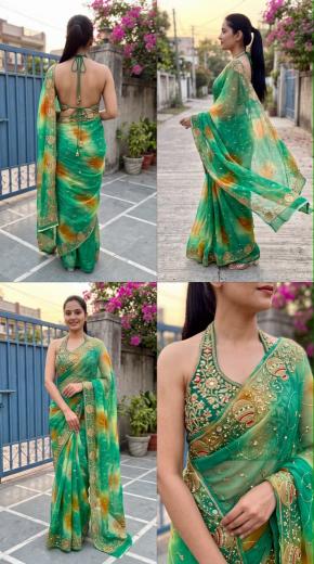 Dazira Georgette vol 35 catalog Georgette rajastani sarees