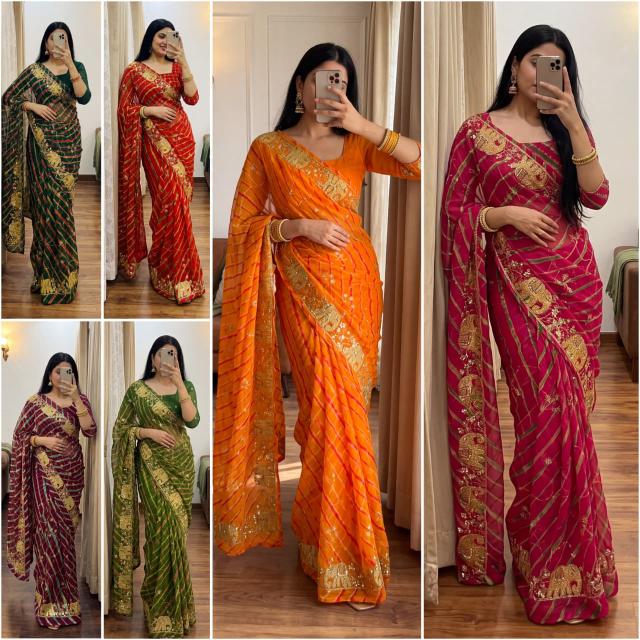 Dazira Georgette vol 41 catalog surat wholesale saree shop