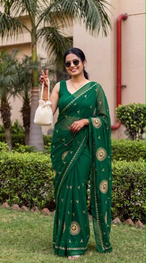 Dazira Georgette vol 43 catalog georgette saree with satin border wholesale