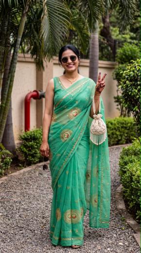 Dazira Georgette vol 43 catalog georgette saree with satin border wholesale