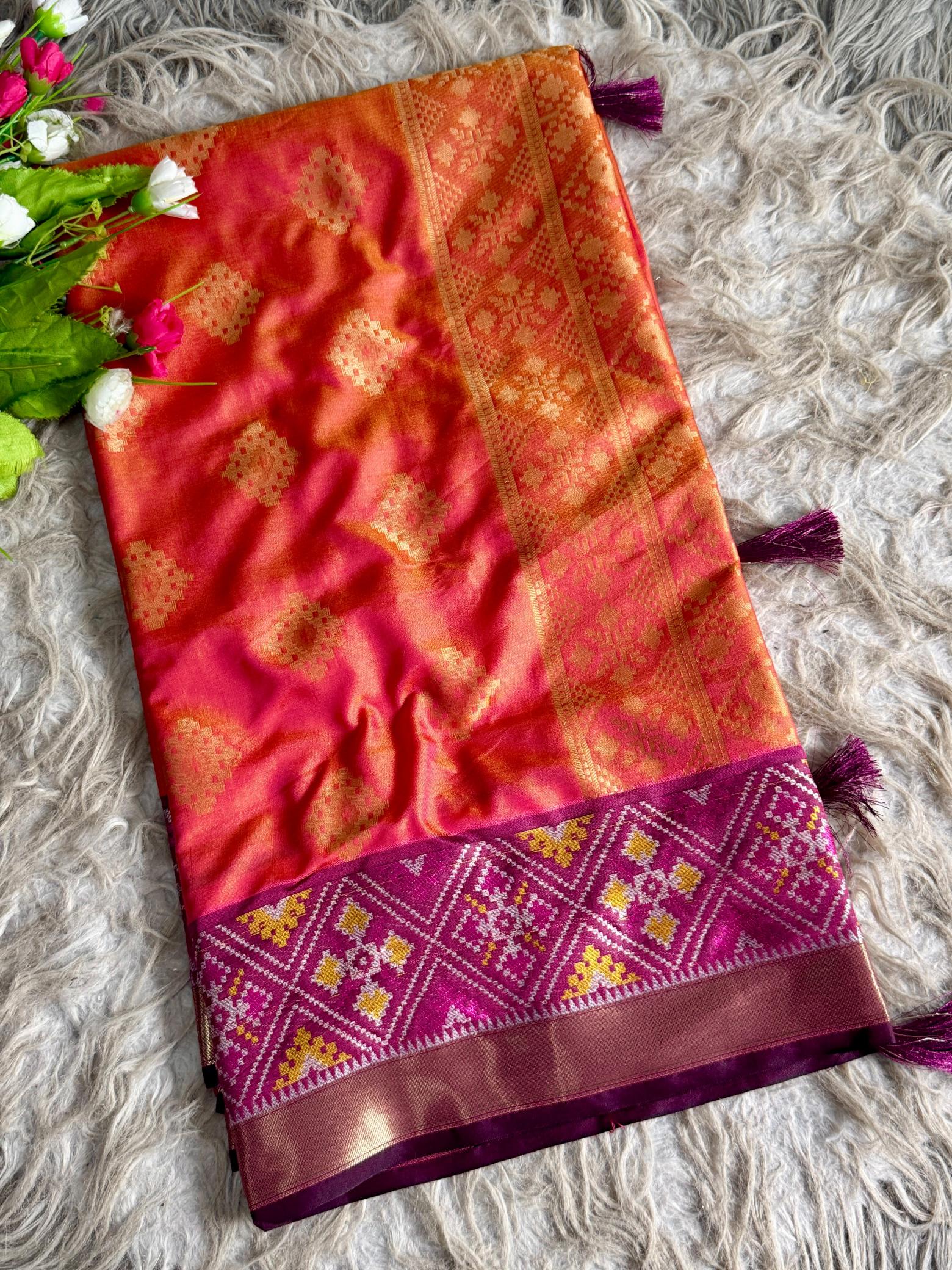 Dazira ikkat patola silk vol 1 catalog wholesale saree mumbai