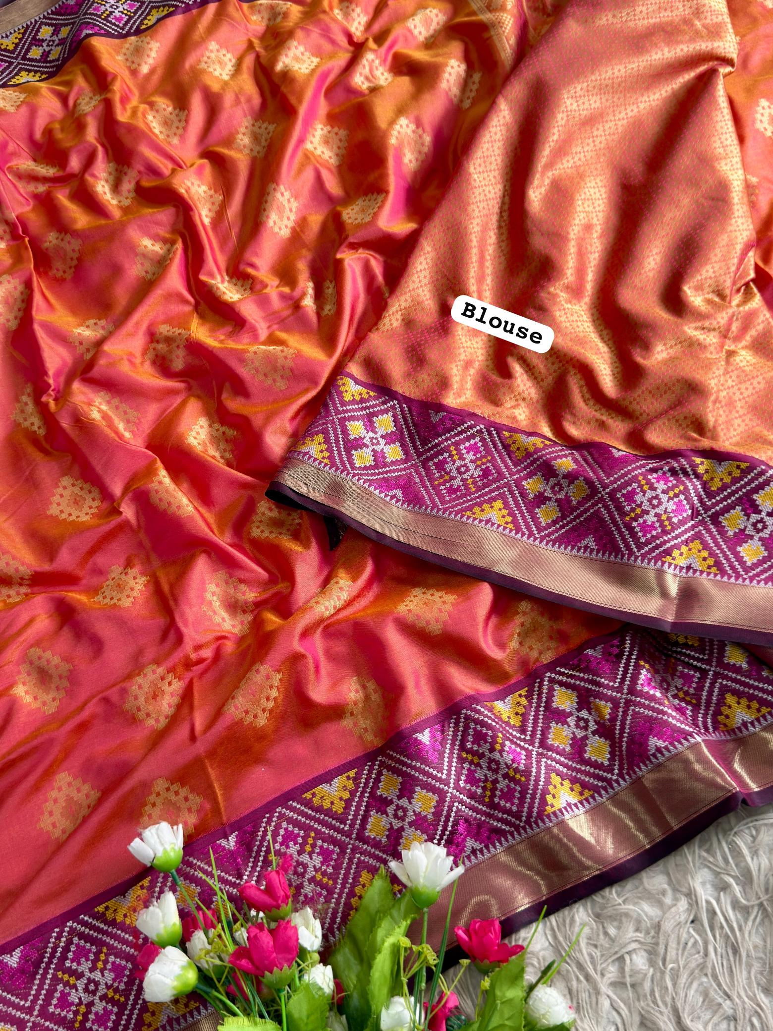 Dazira ikkat patola silk vol 1 catalog wholesale saree mumbai