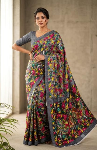 Dazira Kalamkari vol 4 0.2 catalog wholesale saree market kolkata