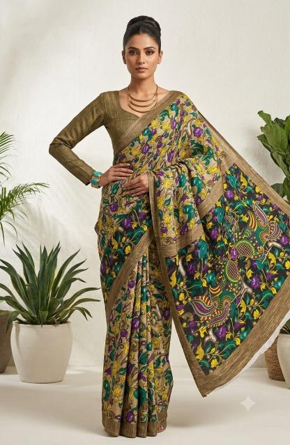 Dazira Kalamkari vol 4 0.2 catalog wholesale saree market kolkata